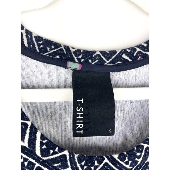 Dolan Anthropologie Boho Geometric Dolan Cinch Half Sleeve Shirt Size S - Picture 2 of 7